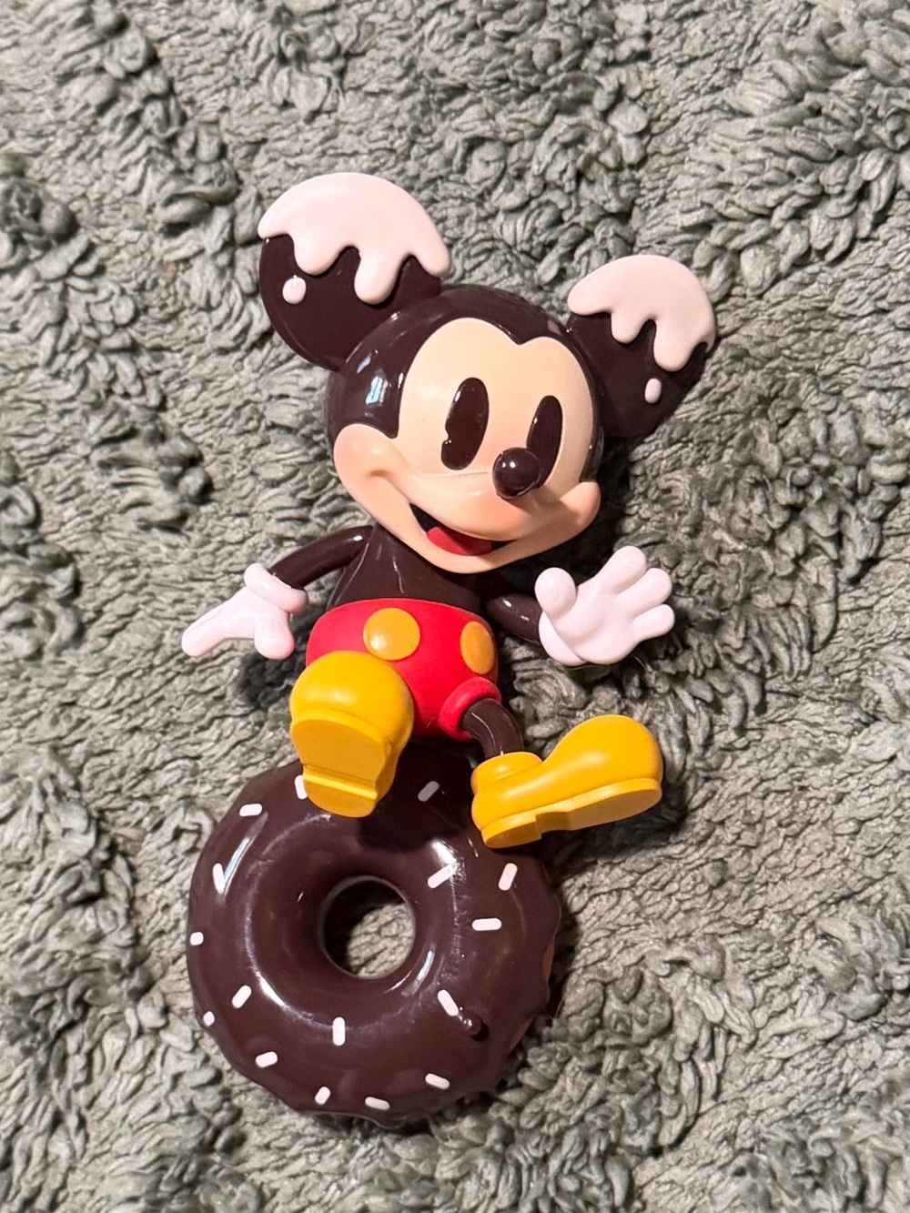Disney Mickey Mouse Donut Figure - Brown, Yellow, Red, White